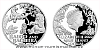 Stříbrná mince Kniha Džunglí - Medvěd Balú a černý panter Baghíra