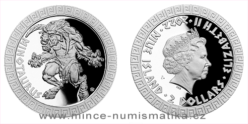 Stříbrná mince Bájní tvorové - Mínotaurus