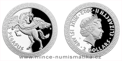 Stříbrná mince Bájní tvorové - Pegas