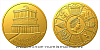 Zlatá mince Sedm divů starověkého světa - Mauzoleum v Halikarnassu