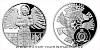 Stříbrná dvouuncová mince Archanděl Uriel