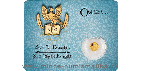 Zlatá mince Patroni - Svatý Jan Evangelista
