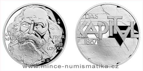 Stříbrná medaile Kult osobnosti - Karl Marx