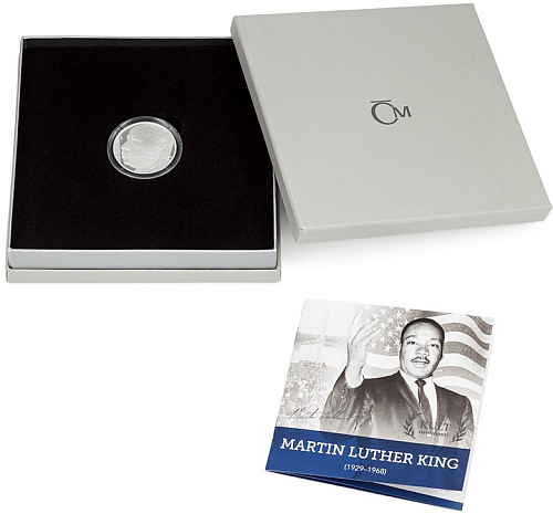 2022_Ag_medaile_Martin_Luther_King_proof_etue_2