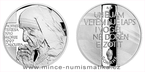 Stříbrná medaile Kult osobnosti - Matka Tereza