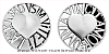 Stříbrná medaile Latinské citáty - Omnia vincit amor - Nad vším vítězí láska