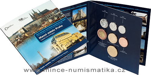 Sada oběžných mincí 2022 Hlavní město Praha