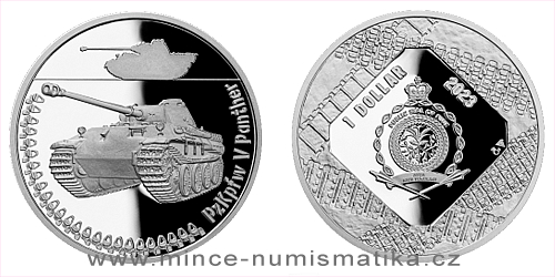 Stříbrná mince Obrněná technika - PzKpfw V Panther