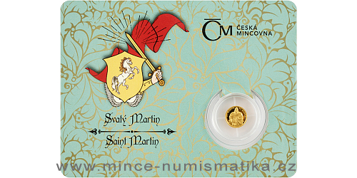 Zlatá mince Patroni - Svatý Martin