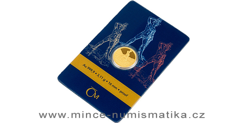 Zlatá 1/10 Oz mince Sedm divů starověkého světa - Rhodský kolos