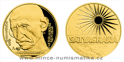 Zlatý dukát Kult osobnosti - Mahátma Gándhí