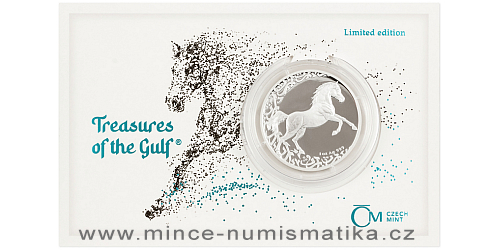 Stříbrná uncová investiční mince Treasures of the Gulf - The Horse 2024 limited edition