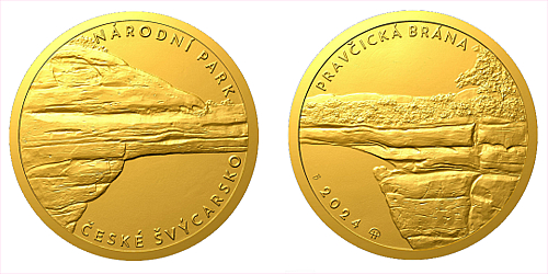 Sada oběžných mincí 2024 Národní parky - České Švýcarsko